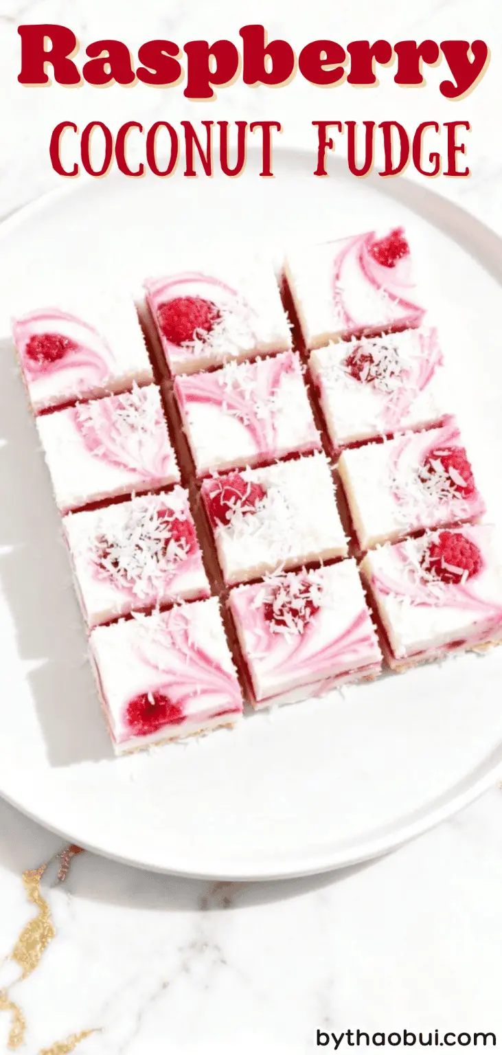 Raspberry Fudge Rimple Raspberry Coconut Fudge