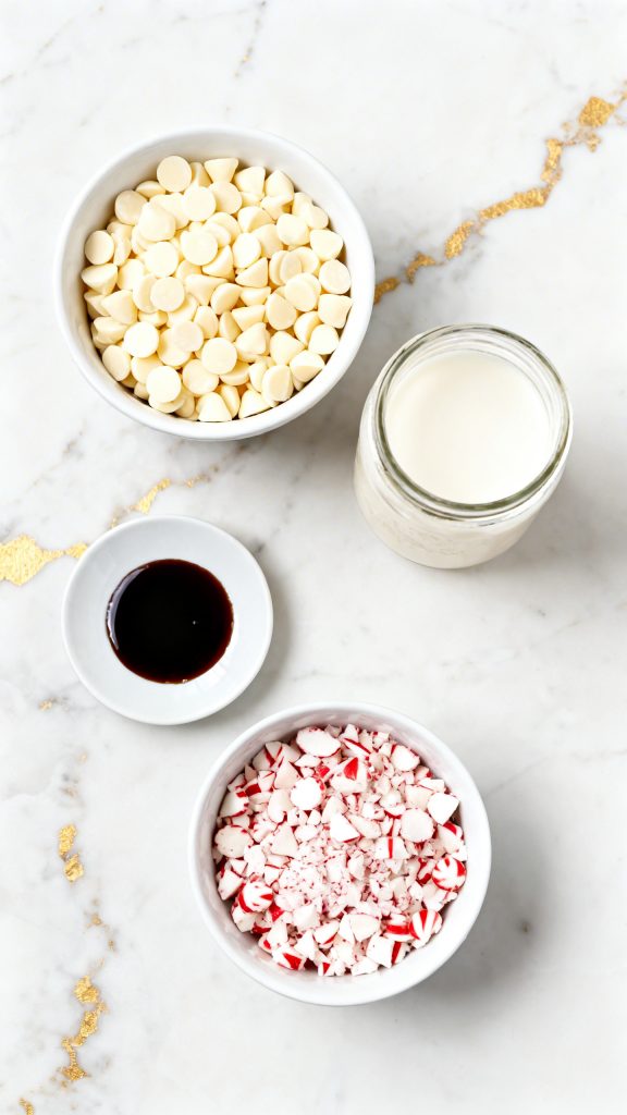 White Chocolate Peppermint Fudge