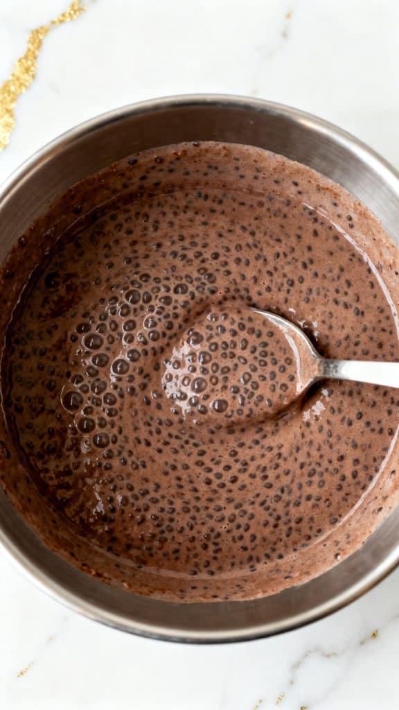 Keto Chocolate Chia Seed Pudding With Almond Milk