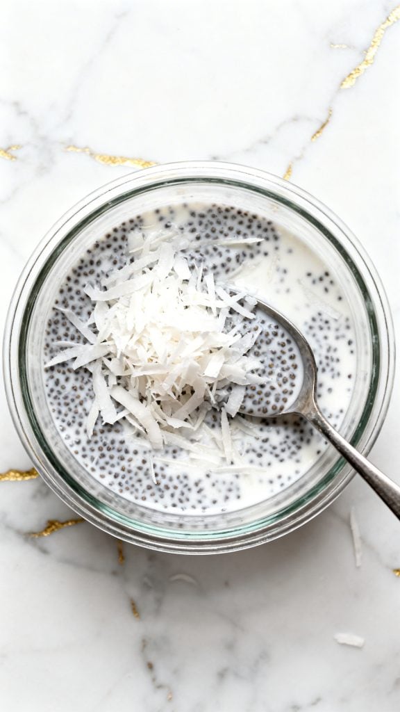 Blueberry Coconut Chia Seed Pudding