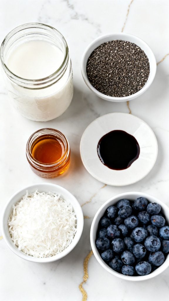 Blueberry Coconut Chia Seed Pudding