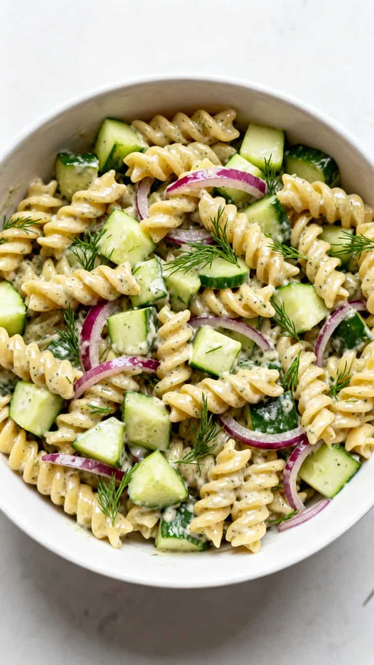 Vegan Cucumber Pasta Salad