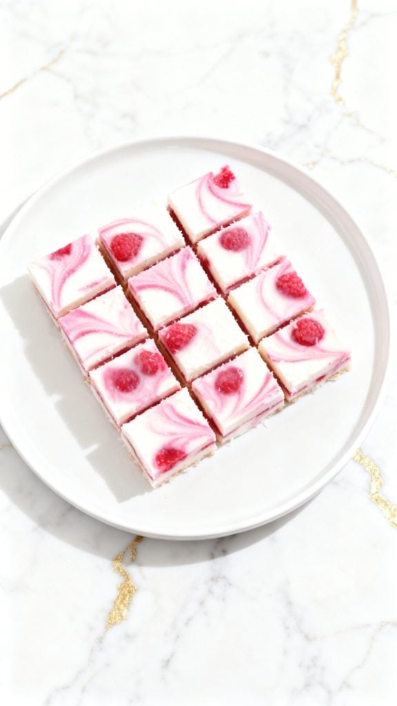 Raspberry Coconut Fudge