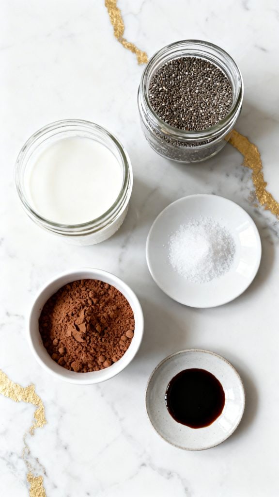 Keto Chocolate Chia Seed Pudding With Almond Milk