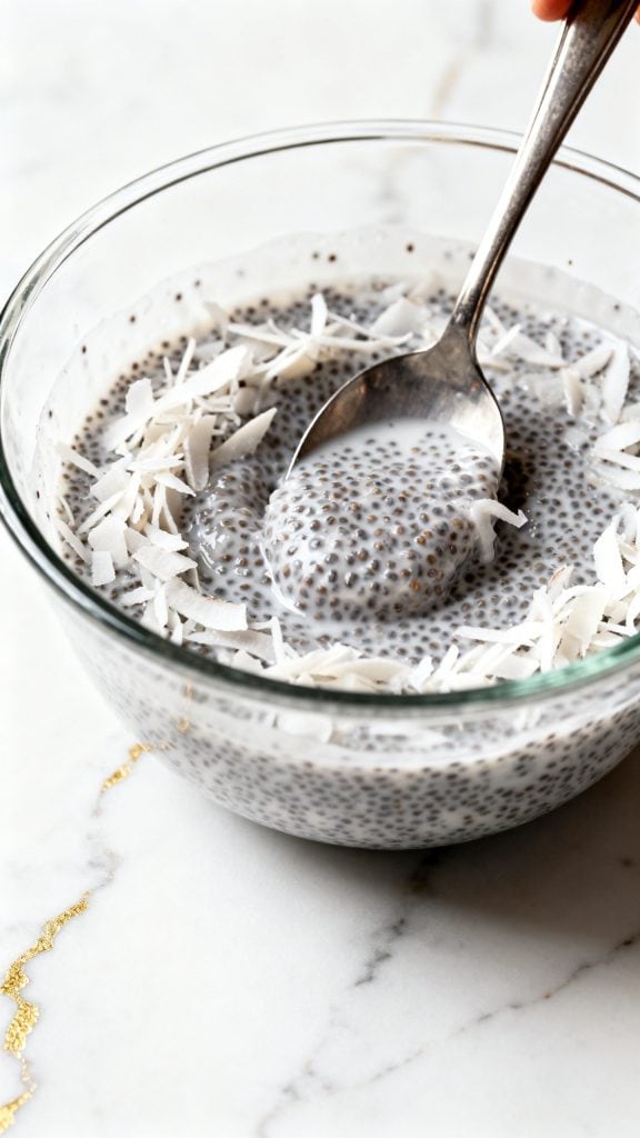 Blueberry Coconut Chia Seed Pudding
