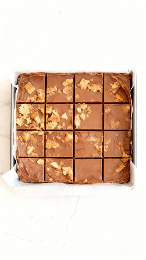 4-Ingredient Butterfinger Fudge