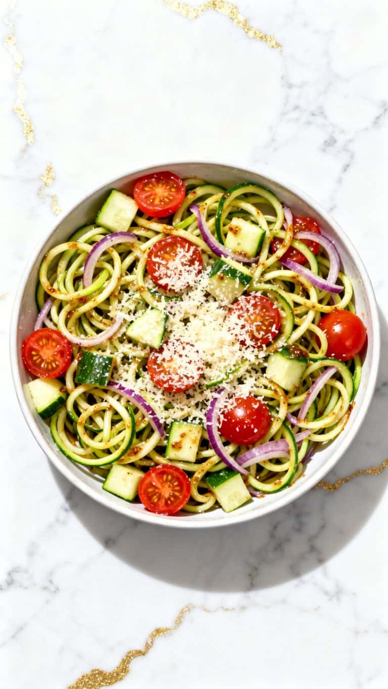 Zoodle Salad with Italian Dressing