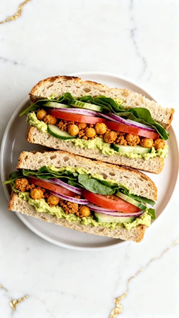 Creative Vegan Sandwich
