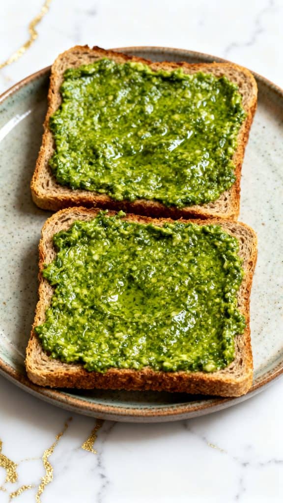 Vegan Pesto & Hummus Veggie Sandwich
