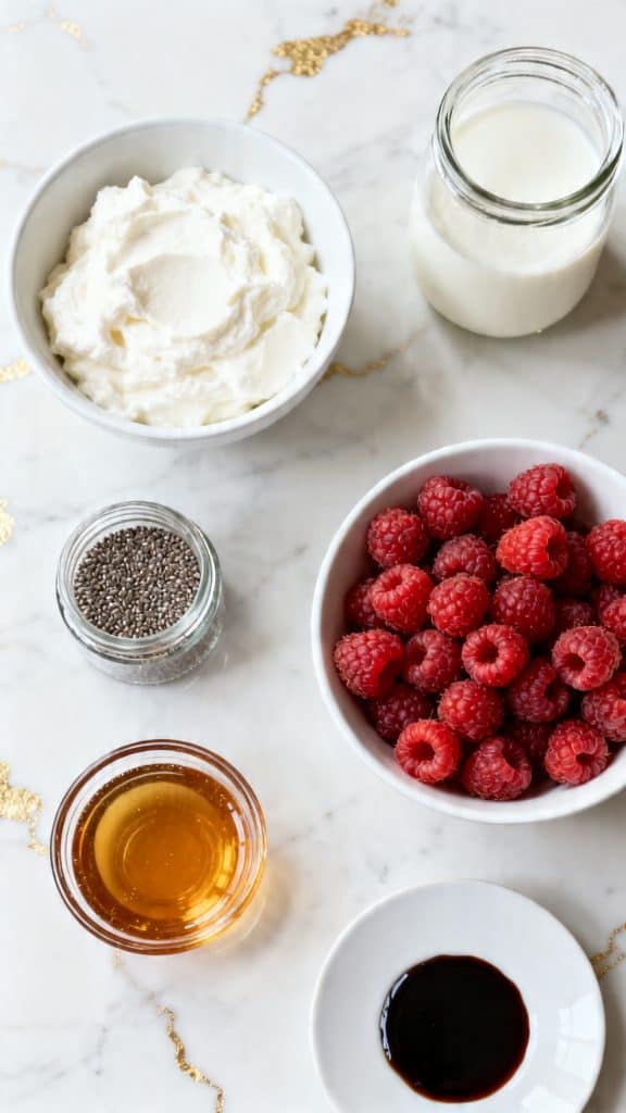 Raspberry Yogurt Chia Pudding