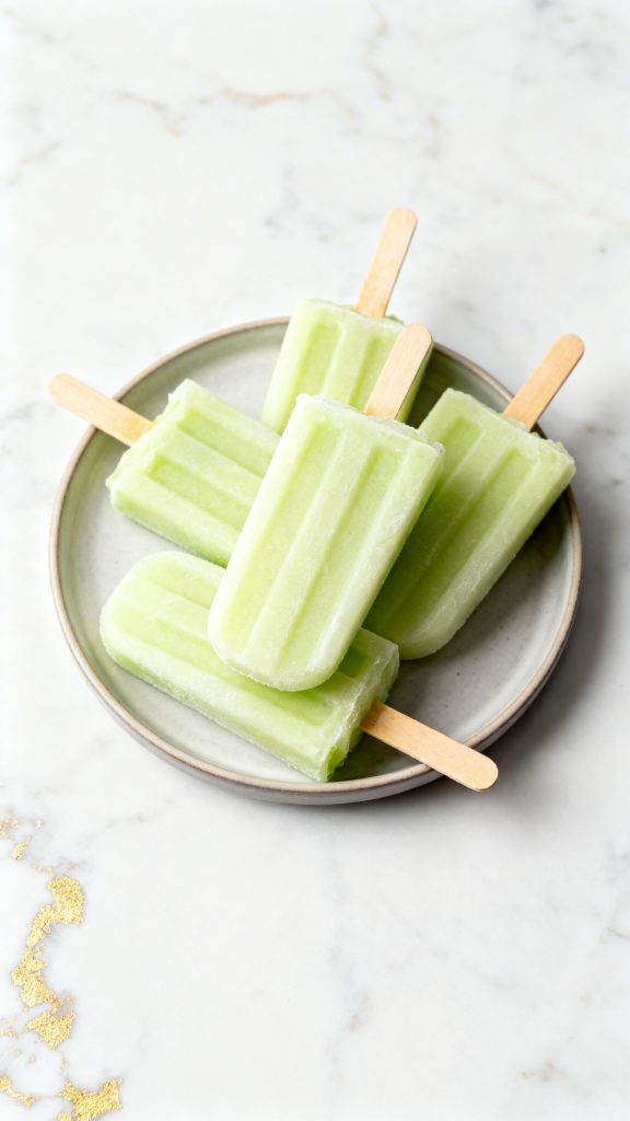 Vegan Honeydew Ice Cream Bars
