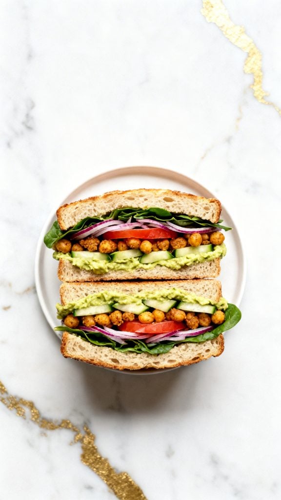 Creative Vegan Sandwich
