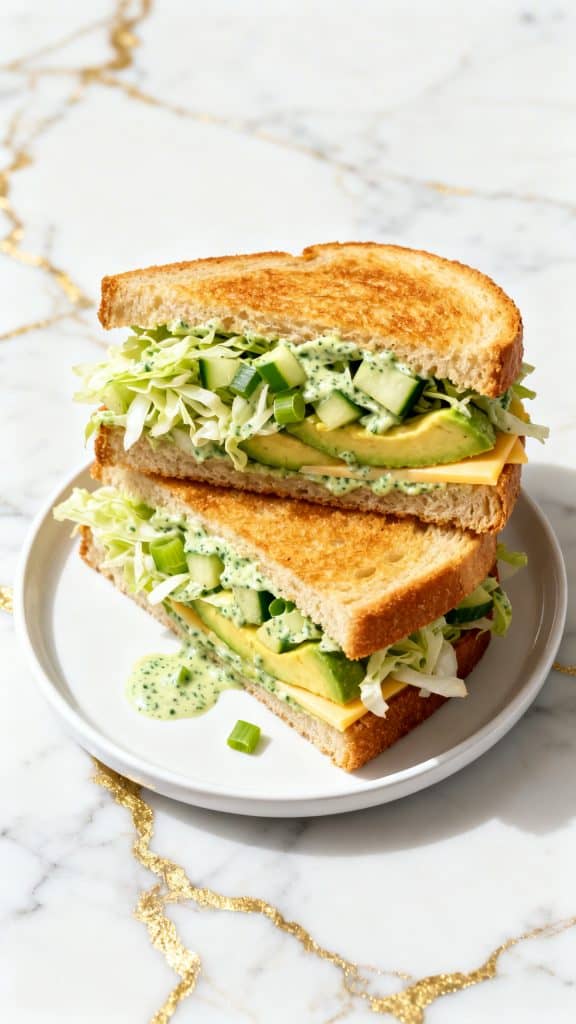 Green Goddess Salad Sandwich