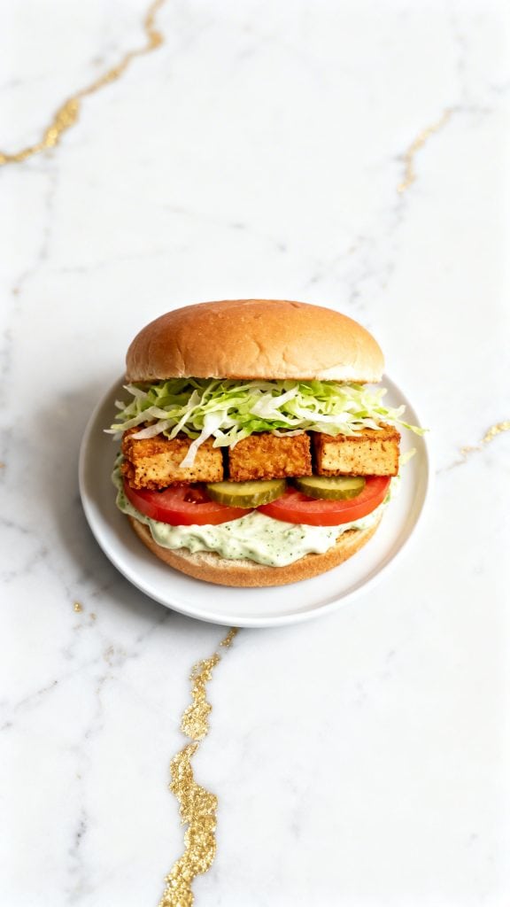 Vegan Tofu Chik&rsquo;n Sammie