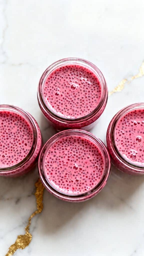 Raspberry Yogurt Chia Pudding