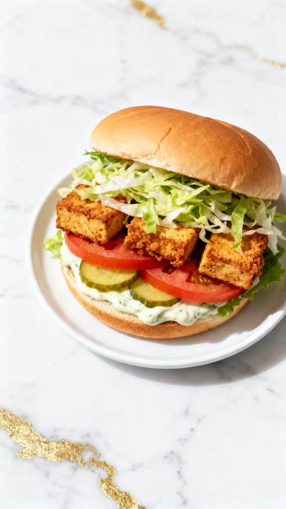 Vegan Tofu Chik’n Sammie