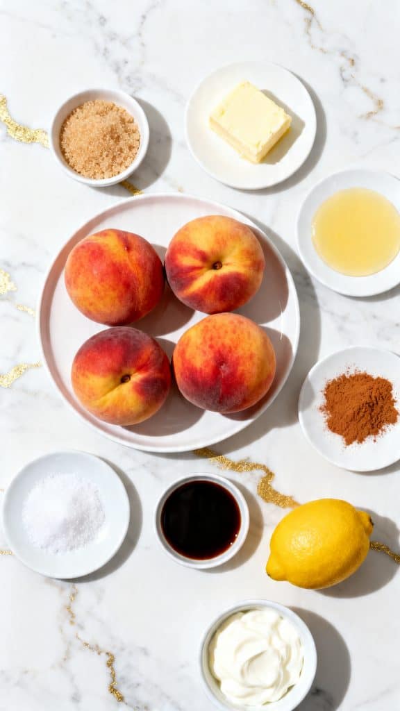Cinnamon Sugar Baked Peaches