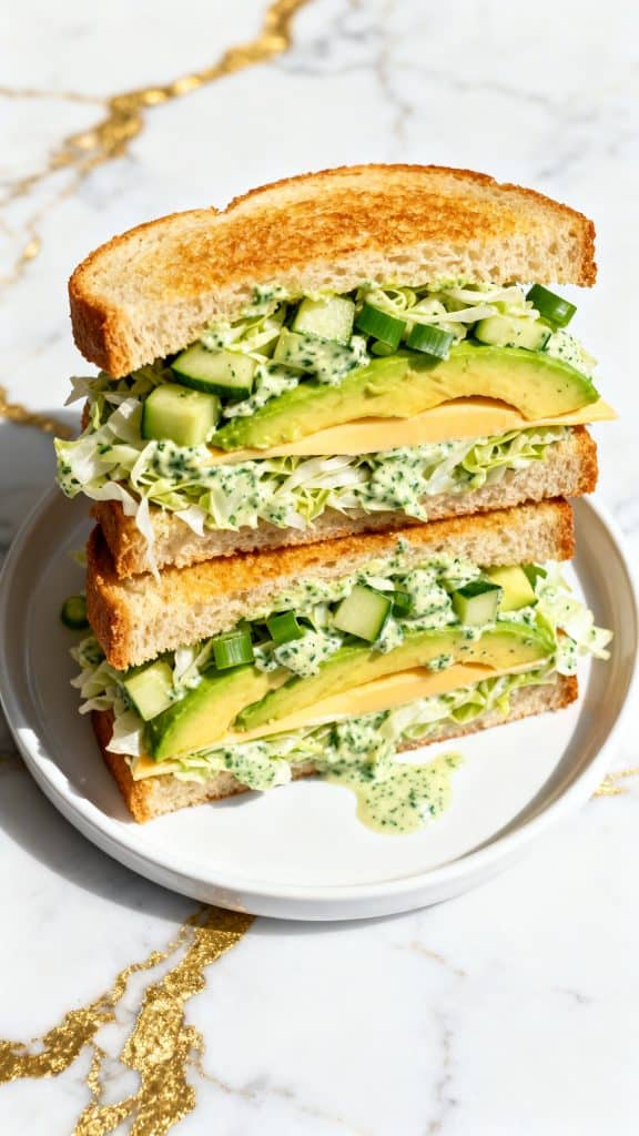 Green Goddess Salad Sandwich