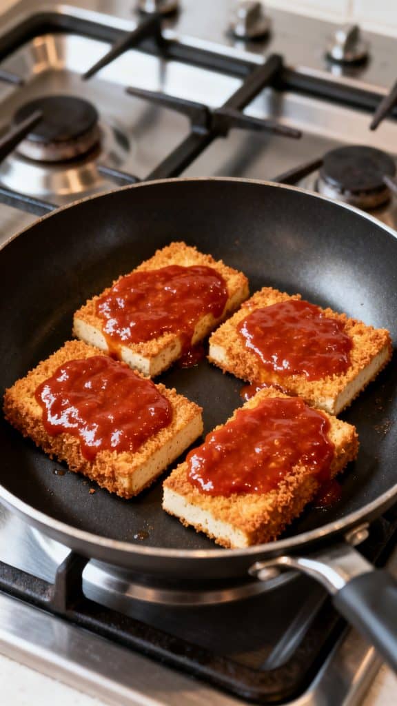 Vegan Crispy Tofu Parm Sandwich

