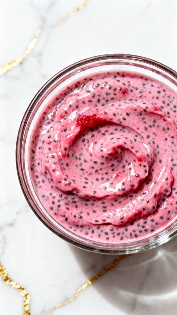 Raspberry Yogurt Chia Pudding