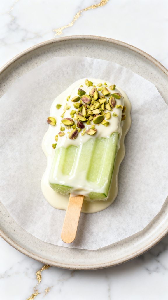 Vegan Honeydew Ice Cream Bars