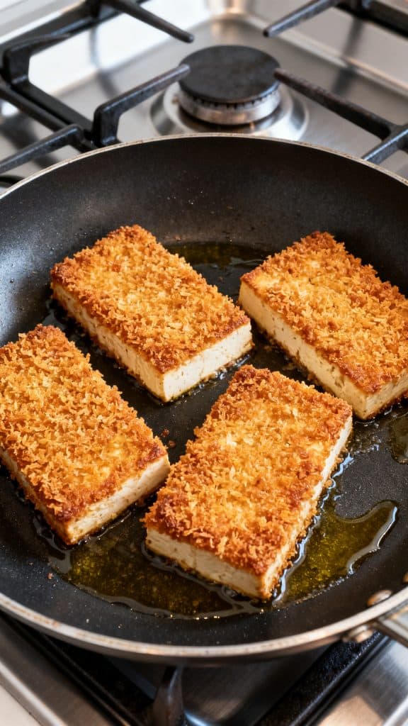 Vegan Crispy Tofu Parm Sandwich

