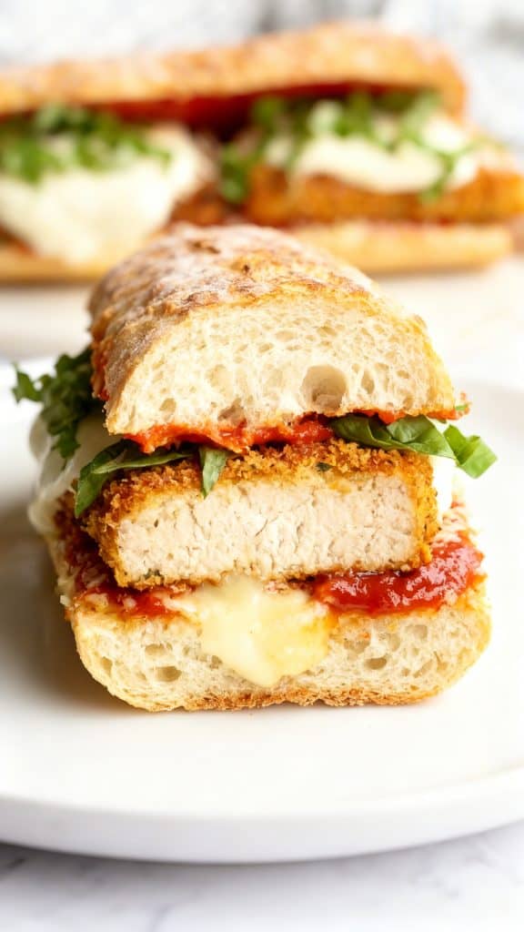 Vegan Tofu Parmesan Sandwiches