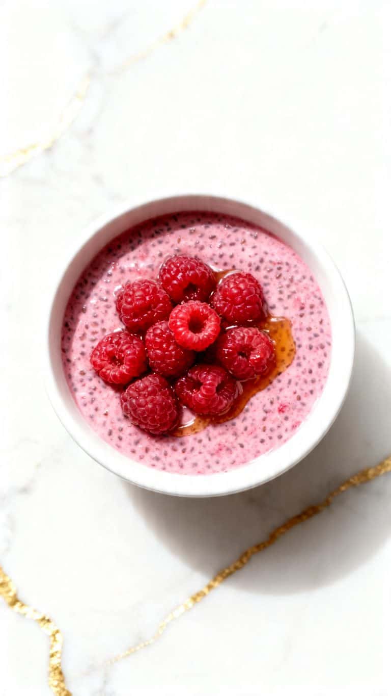 Raspberry Yogurt Chia Pudding