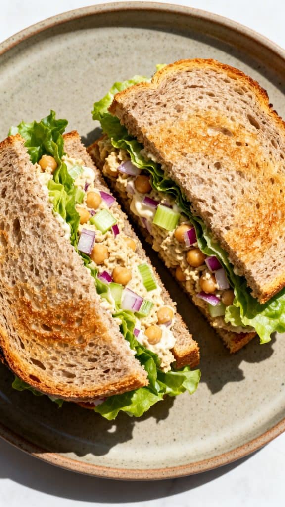 Delicious Vegan Chickpea Salad Sandwich