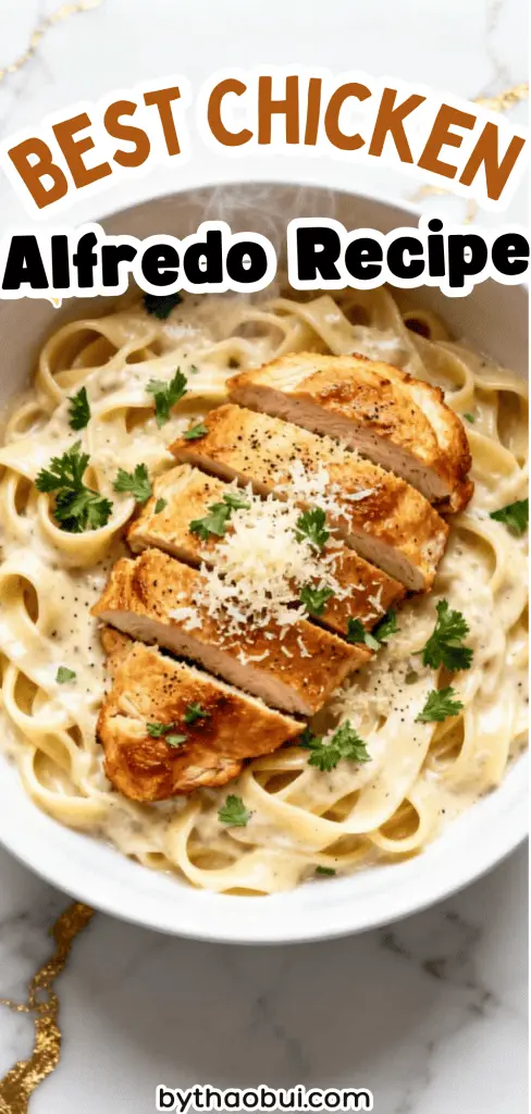 There are days when plain chicken just feels boring and you want something creamy that still feels worth the effort. This Best Chicken Alfredo Recipe uses juicy chicken, homemade alfredo sauce, and chicken fettuccine alfredo for a rich dinner that tastes like your favorite restaurant. Save this for the next time you're craving homemade chicken alfredo and need an easy family meal. ❤️