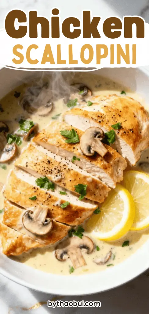 Some nights you want dinner to feel a little special without spending hours in the kitchen. Chicken Scallopini is an easy Italian chicken recipe with tender chicken cutlets, a silky lemon butter sauce, and flavors that fit right into your favorite Italian chicken dishes. Save this for the next time you want a cozy homemade Italian dinner. ❤️