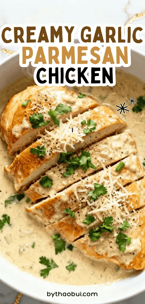 When you're craving something cozy but don't want another boring pasta dinner, this always hits the spot. Creamy Garlic Parmesan Chicken pairs perfectly with creamy garlic parmesan chicken pasta and parmesan pasta with chicken, giving you a rich, comforting meal that's easy enough for any night. Save this for your next pasta dinner when everyone wants seconds. ❤️