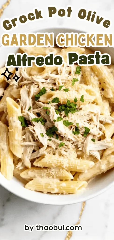 Some nights I just want a pasta dinner that feels extra comforting without standing over the stove. Crock Pot Olive Garden Chicken Alfredo Pasta combines tender chicken with a rich sauce for an easy Chicken Pasta Crockpot Recipes favorite inspired by Olive Garden Chicken Pasta. 📌 Save this cozy meal for your next family dinner when you're craving creamy chicken pasta.