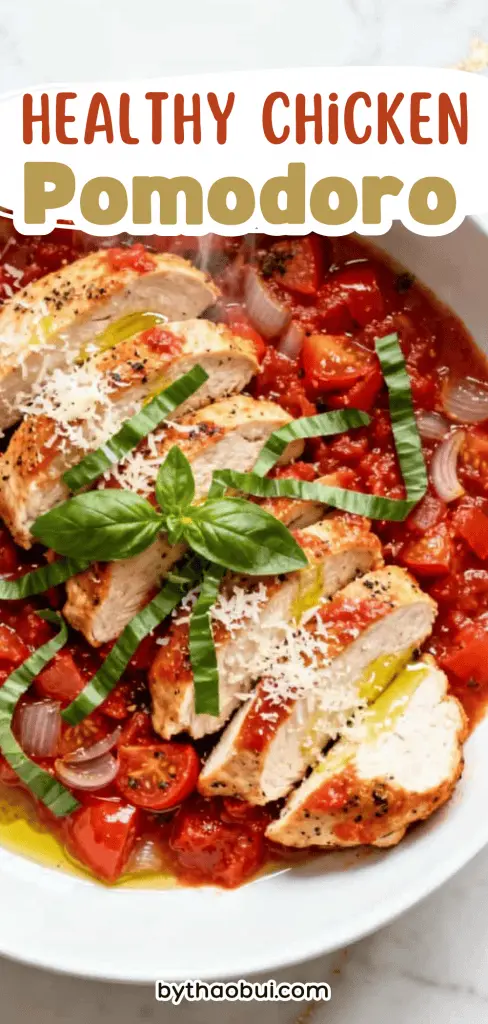 🍅 Some nights I want something that tastes like a cozy Italian dinner without spending forever in the kitchen. Healthy Chicken Pomodoro is a fresh and flavorful Healthy Italian Chicken Skillet made with Fresh Tomatoes, Easy Tomato Sauce, and tender chicken for an easy family meal. ❤️ Save this for your next Italian Chicken Recipes dinner when you're craving a simple Chicken Pomodoro with Fresh Tomatoes.