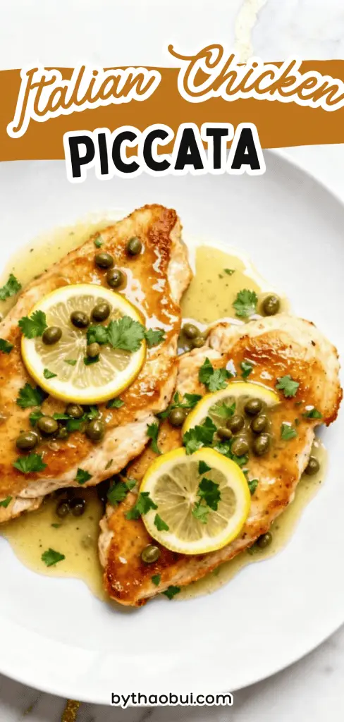 🍋 Some nights I want dinner to feel a little special without spending hours in the kitchen. Italian Chicken Piccata is an easy Italian chicken recipe with a rich lemon butter sauce, chicken breast with capers, and a silky piccata sauce that tastes like a restaurant meal. ❤️ Save this for your next Italian dinner when you're craving the best chicken piccata recipe.