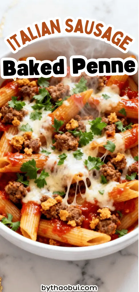 Italian Sausage Baked Penne Is The Cozy Pasta Bake Everyone Wants 🍝
Some evenings you just need dinner to be simple without giving up comfort or flavor. Italian Sausage Baked Penne is an Easy Italian Sausage Pasta Bake with melty cheese and rich sauce, making it one of the best Baked Penne Pasta Recipes for busy nights. ❤️ Save this pin for the next time you're craving an easy Pasta Bake the whole family will love.