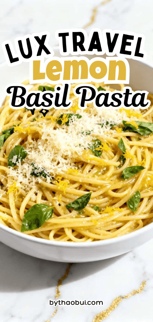 Some nights I want pasta that feels special but I do not have the energy for a complicated recipe. Lux Travel Lemon Basil Pasta is packed with bright flavors and works perfectly as a Lemon Basil Pasta and Easy Pasta dinner that comes together fast. Save this for busy evenings when you need a fresh pasta dish that still feels a little fancy 💛