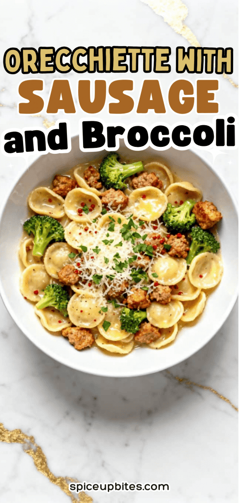  When you want something comforting but don't feel like spending all evening cooking, this pasta always comes through. Orecchiette with Sausage and Broccoli combines tender orecchiette pasta, sweet Italian sausage, and broccoli florets for a classic Italian dinner that feels homemade without the extra work. Save this pasta recipe for those nights when you need a reliable meal everyone will enjoy. 