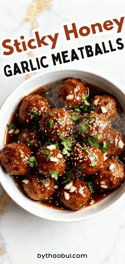 Some nights I just need dinner to be fast without feeling boring or repetitive. Sticky Honey Garlic Meatballs are packed with sweet and savory flavor and make one of my favorite easy dinner recipes meatballs with quick and easy dinner recipes with meatballs for busy nights. Save this for your next weeknight meal when you need a cozy meatball dinner everyone will enjoy. 🍯🍽️