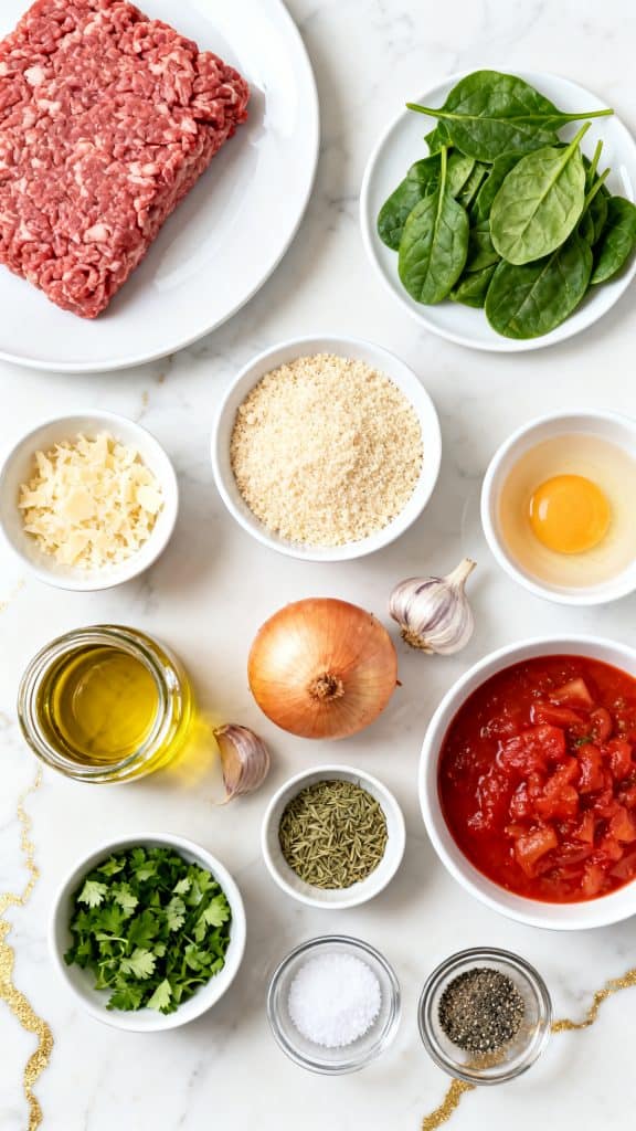 Easy Spinach & Garlic Meatballs Recipe
