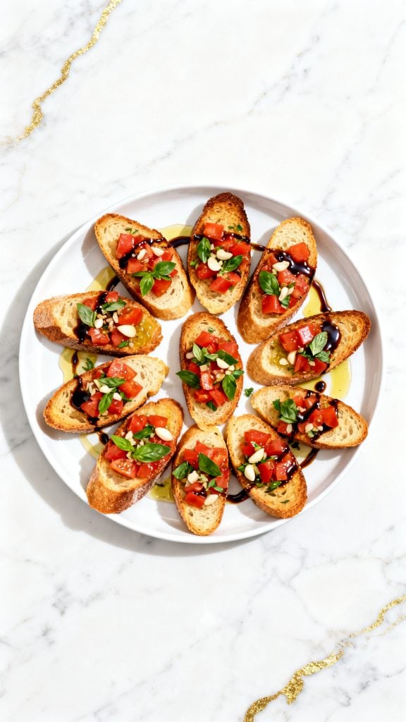 Bruschetta with Balsamic Glaze
