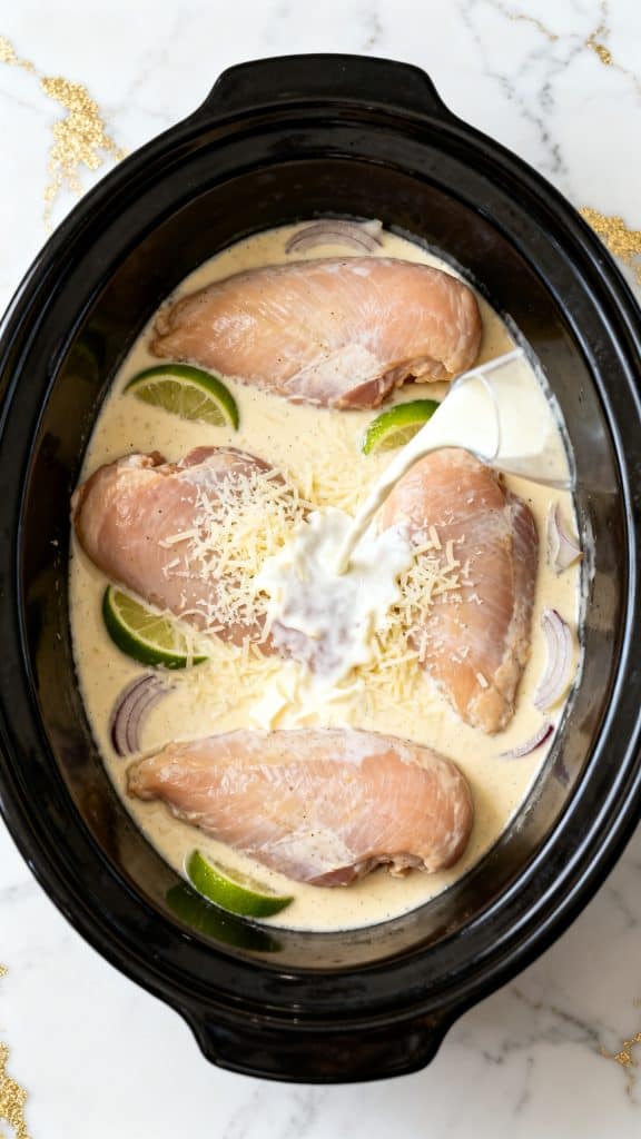 Crock Pot Creamy Lemon Chicken Breasts