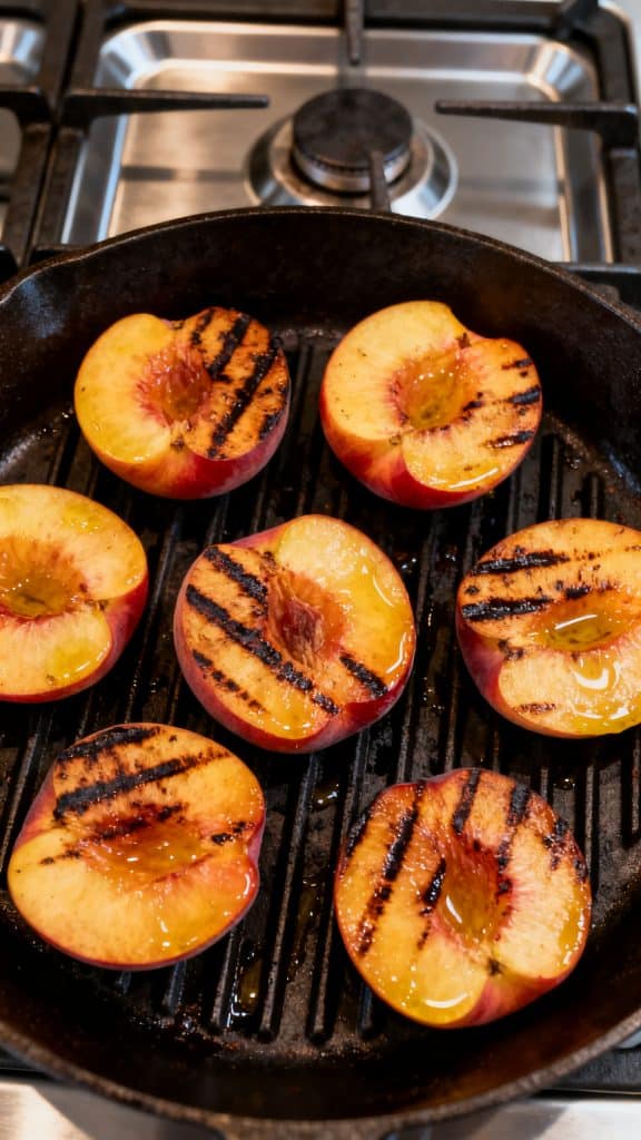 Grilled Nectarine Burrata Prosciutto Salad