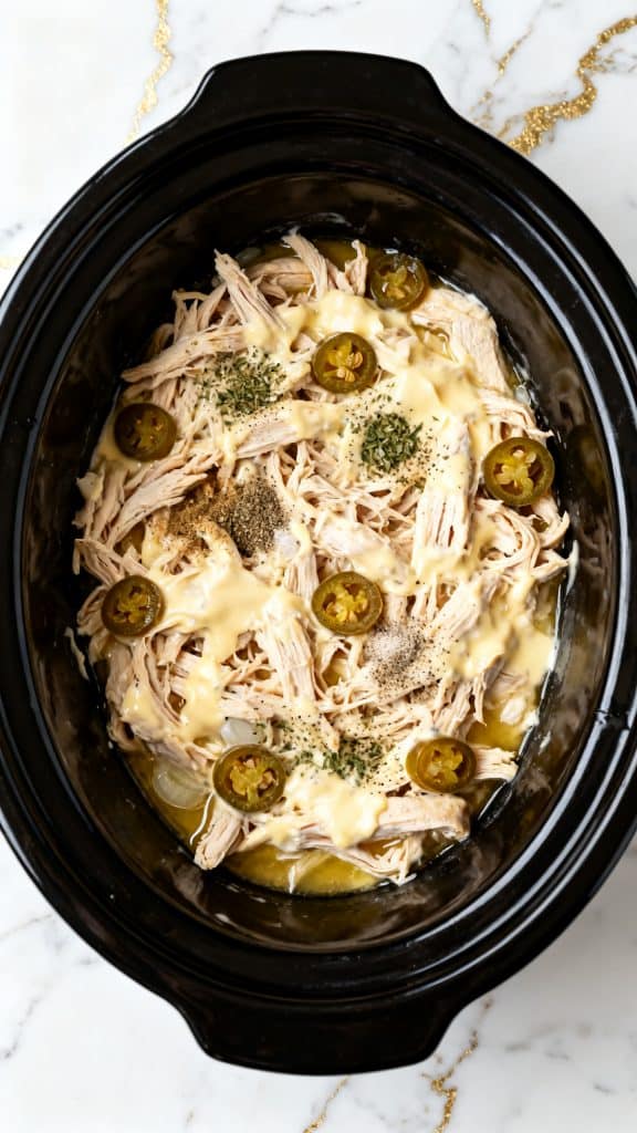 Slow Cooker Creamy Italian Chicken Sandwiches