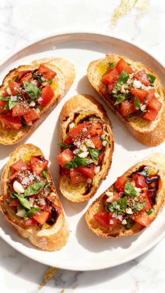 Bruschetta with Balsamic Glaze
