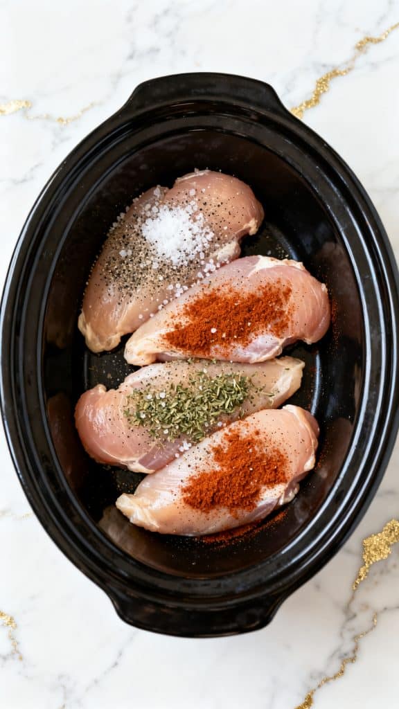Crockpot Italian BBQ Chicken