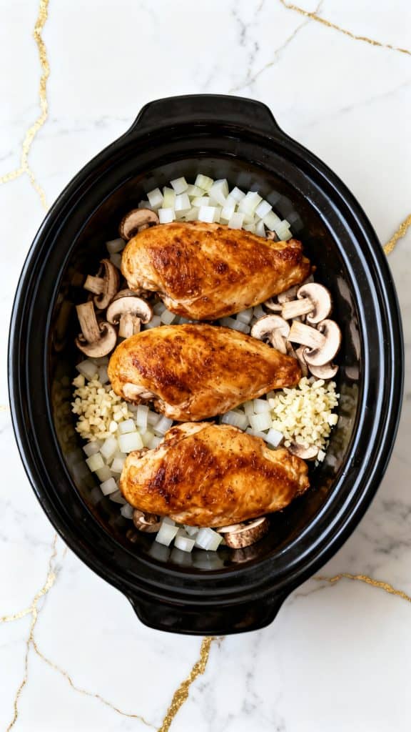 Italian Slow Cooker Chicken Thighs