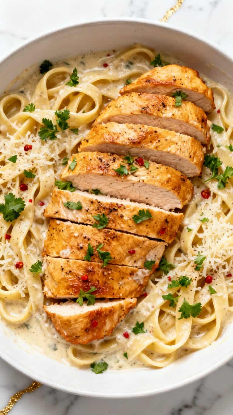 Creamy Garlic Parmesan Chicken Pasta