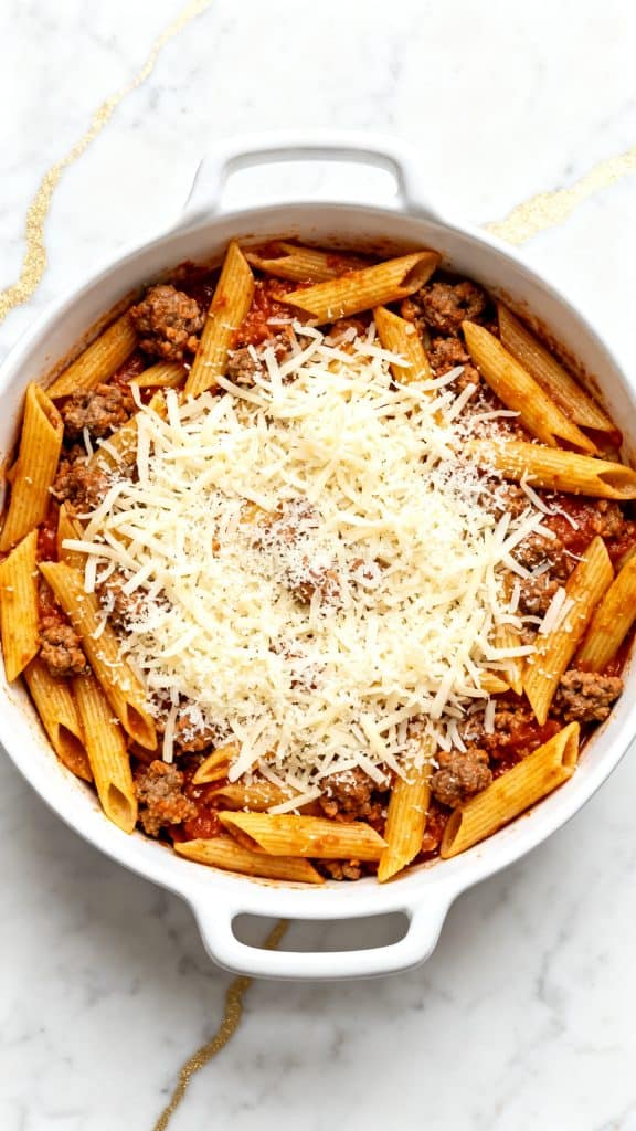 Italian Sausage Baked Penne