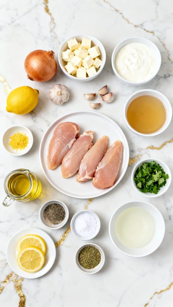 Crock Pot Creamy Lemon Chicken Breasts